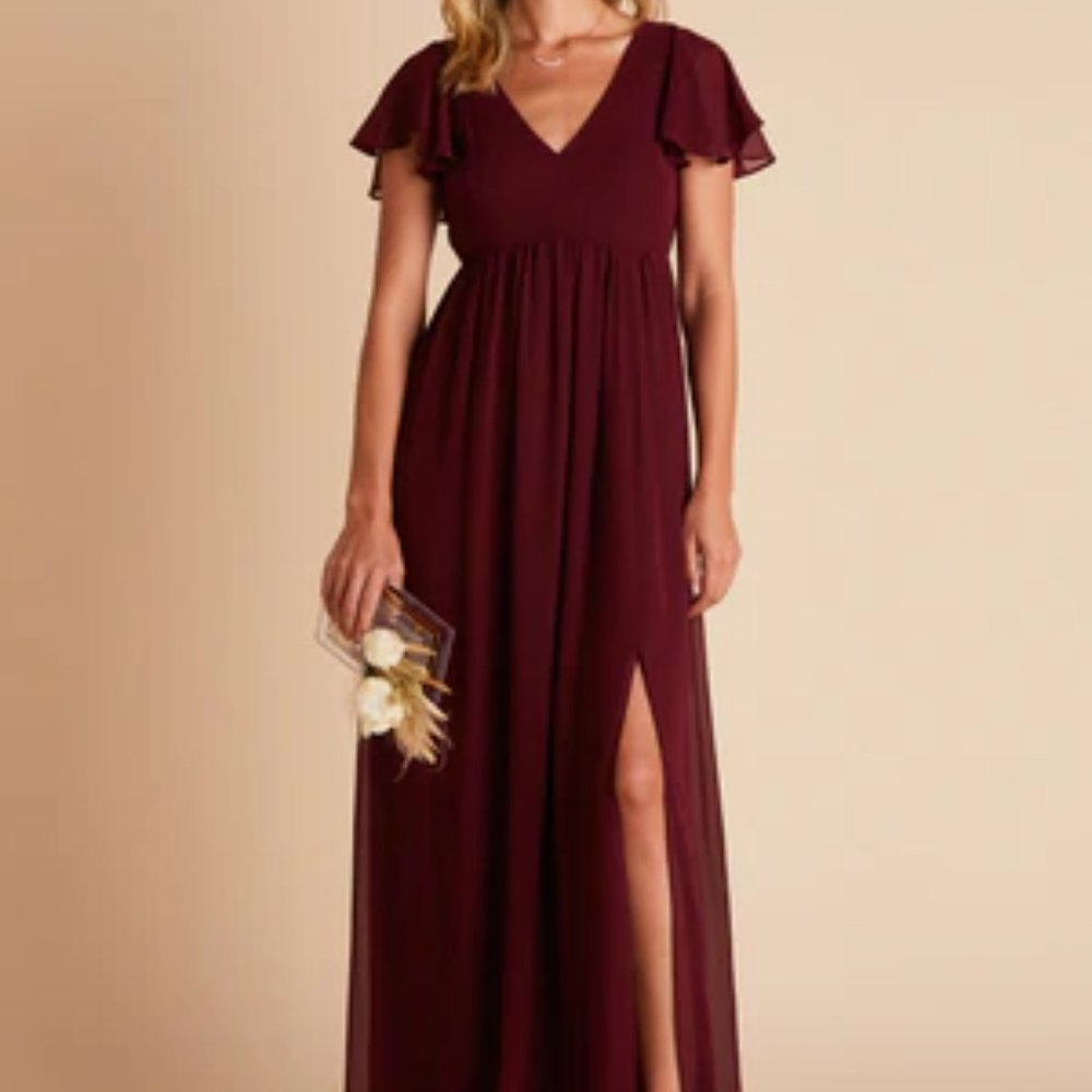 Birdy Grey XL Hannah Empire Dress Chiffon Cabernet